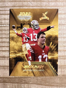 Brock Purdy 2022 Gold Lightning Rookie Card (Yellow) - San Francisco 49ers X584-HeeTYtK3w2Zo