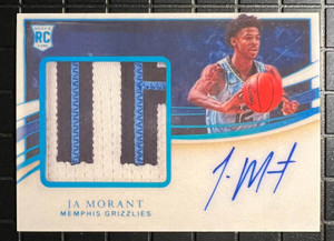 Ja Morant 2019 Rookie Autograph Facsimile Printed Patch RP Basketball Card - Memphis Grizzlies (Lan X584-WzfJBJmtwzjp