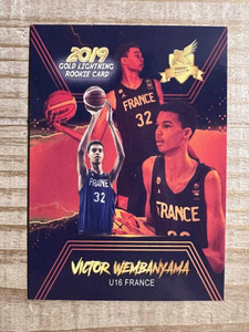 Victor Wembanyama 2019 U16 France Gold Lightning Rookie Basketball Card - Purple Variant X584-xLtERPQud21P