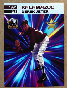 Derek Jeter 1991 Kalamazoo Star Rookie Baseball Card 1 of 1000 X584-vgUFNgPcRXM6