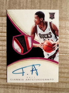 Giannis Antetokounmpo 2013 Rookie Autograph Facsimile RP Basketball Card - Milwaukee Bucks X584-5Hnj91fKaKst