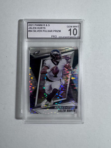 Jalen Hurts 2021 Panini Rookies & Stars Silver Pulsar Prizm #84 Gem Mint 10 X584-YQMgyWuG1Kmu