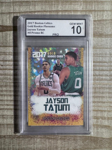 Jayson Tatum 2017 Gold Rookie Phenoms #0 Promo RC - Graded PRO Gem Mint 10 X584-JU3dorfid4K5