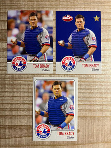 Tom Brady 1995 MLB Draft Lot of 3 Commemorative Baseball Cards - Montreal Expos X584-pddraC2JDSfn