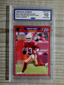 Brock Purdy 2022 Leaf Pro Set Rookie #PB-5 Limited Edition SP 1 of 10554, GEM Mint 10 X584-4EmoAsjgFtqA