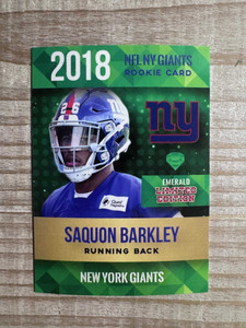 Saquon Barkley 2018 Rookie Emerald Limited Edition Football Card New York Giants X584-rGuOZuhlqCOF