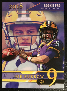 Joe Burrow 2018 Rookie Pro Rookie Card - LSU College Card X584-7KZXLdL6XRYK