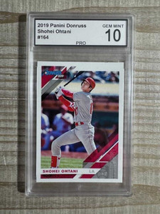 Shohei Ohtani 2019 Panini Donruss Baseball Card #164 PRO GRADED 10 Los Angeles Angels X584-1wtnyVxkQX82