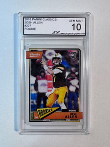 Josh Allen 2018 Panini Classics #207 RC Rookie Card - Gem Mint 10 X584-ETAhTrwujwSj