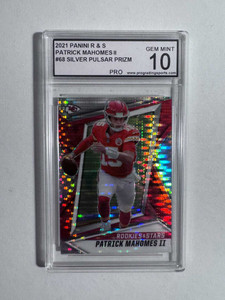 Patrick Mahomes II 2021 Panini Rookies & Stars Silver Pulsar Prizm #68 Gem Mint 10 X584-GJUz8HZj70DX