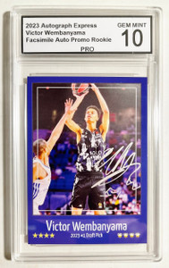 2023 Autograph Express #1 Victor Wembanyama Rookie Facsimile Auto Promo Card - Graded PRO Gem Mint  X584-zxxyrrqc0OJI