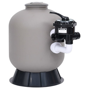 Pool Sand Filter with Side Mount 6-Way Valve Gray A949-313990