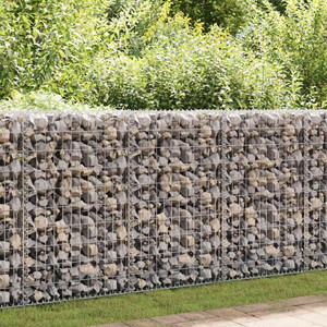  Gabion Wall with Covers Galvanized Steel 236"x11.8"x39.4 A949-143584