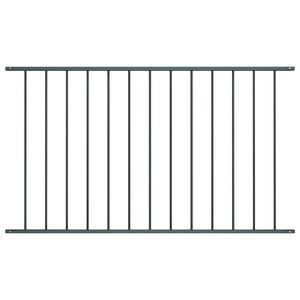  Fence Panel Powder-coated Steel 5.4 ft x 3.3 ft Anthracite A949-145222