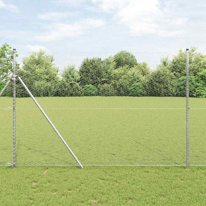  Hexagon Fence 5.25 x 82.02 ft Galvanised steel Silver A949-42005698
