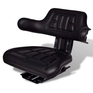  Tractor Seat with Backrest Black A949-210202