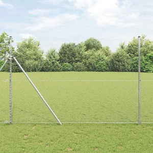  Hexagon Fence 5.25 x 164.04 ft Galvanised steel Silver A949-42005734