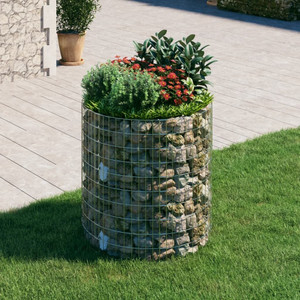  Circular Gabion Pole Galvanized Steel 39.4"x39.4 A949-152018