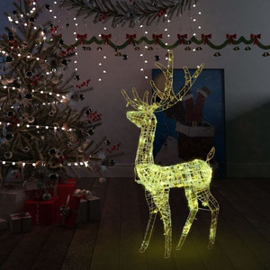  Acrylic Reindeer Christmas Decoration 140 LEDs 4 ft Warm White A949-329781