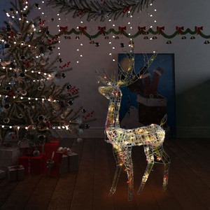  Acrylic Reindeer Christmas Decoration 140 LEDs 4 ft Colorful A949-329784