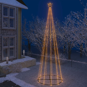  Christmas Cone Tree Warm White 732 LEDs 5x16 ft A949-343640