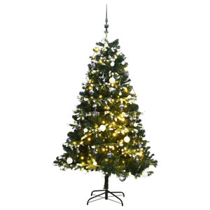  Artificial Hinged Christmas Tree 150 LEDs & Ball Set 47.2 A949-3210319