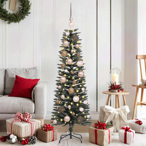  Artificial Christmas Tree with 150 LEDs Green 47.24 in A949-3395914