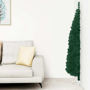  Slim Artificial Half Christmas Tree with Stand Green 5 ft A949-344600