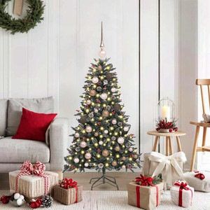 Artificial Christmas Tree with 150 LEDs Green 47.24 in A949-3395854