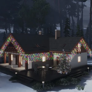 LED Curtain Icicle Lights 393.7" 400 LED Colorful 8 Function A949-328915