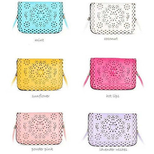 Purse Style: Horizontal - Cross Body,Color: Lavender - Social Butterfly A Flower And A Butterfly Fi K290-40048744923222