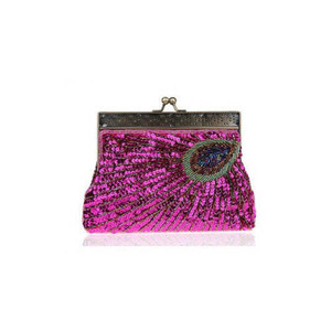 Style: Pink - Peacock Crazy Clutch Eye-catching Ensemble In 8 Colors K290-20290913157