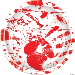 Bloody handprint plates N274-MR01BG08003