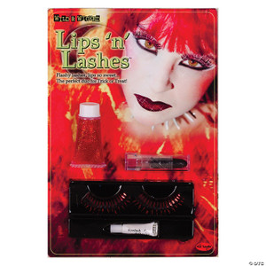 Devil lips and lashes N274-MR01FW9623D