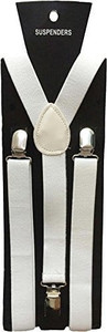 Halloween Wholesalers Suspenders White Glitter N274-FC01100638
