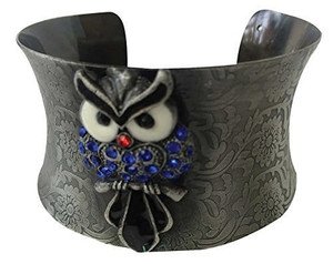Halloween Wholesalers Metal Wristb and with Owl and Stones N274-FC01100348