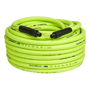Flexzilla Heavy Duty Light Weight Air Hose 1/2" x 100' with 1/2" MNPT Fittings M119-HFZ12100YW4