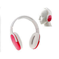 Color: RED - Easy Listening comfy Bluetooth Headphones , MP3 Player & FM Radio K290-40123952726102