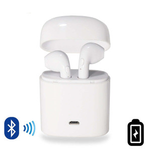 Color: Red - Dual Chamber Wireless Bluetooth Earphones With Charging Box K290-12480923205667