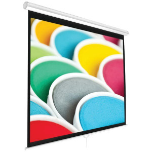 Pyle Home PRJSM9406 Universal Pull-Down Manual Projection Screen (84 Inches Diagonal) R810-PYLPRJSM9406