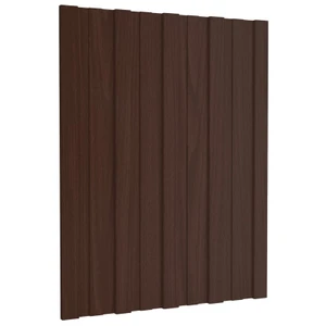 Roof Panel 12 pcs Brown 23.62 x 17.72 in Galvanised steel A949-42047105