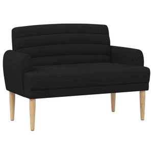 Loveseat with button tufted Black 45.67 x 26.38 x 31.50 in A949-42041777