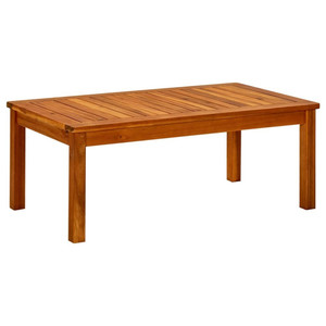 Patio Coffee Table 35.4"x19.7"x14.2" Solid Acacia Wood A949-316400