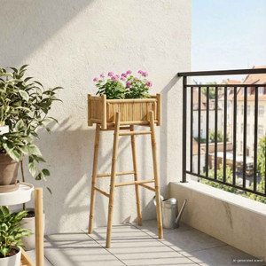 Garden Planter With Holder Natural 19.69 x 14.96 x 44.88 in A949-42028233