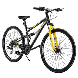 Mountain Bike, 29 inch MTB Bicycle with Full Dual Suspension, 24 Speeds Twist Shifting, Comfort Sad E415-SDZXCLLBDDQBIO7EWV0