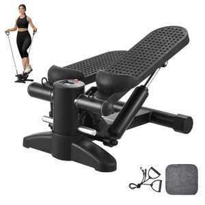 Stair Stepper, Mini Stepper for Exercise at Home, Hydraulic Fitness Stepper with Resistance Bands,  E415-MNTBJWSBBSSX4567IV9