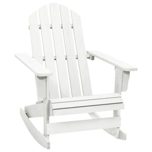 Patio Rocking Chair Wood White A949-40861
