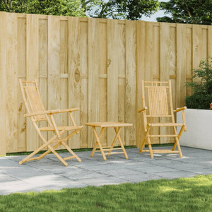 Folding Patio Chairs 2 pcs 20.9"x26"x39" Bamboo A949-368038