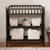 Changing Table in Black Wood Finish with 1-inch Waterproof Changing Pad Q280-BLCHTABL149258367