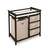 Baby Changing Table with 3 Baskets and Hamper in Espresso Q280-BMCTHE949